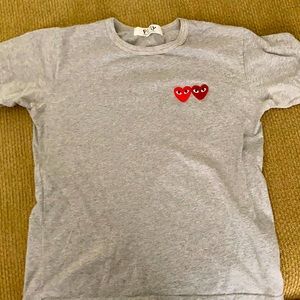 Comme des Garcons PLAY gray t shirt